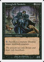 Glossy Finish Seventh Edition Stronghold Assassin ( #166 )