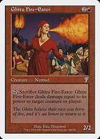 Glossy Finish Seventh Edition Ghitu Fire-Eater ( #184 )