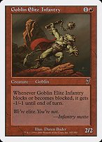 Glossy Finish Seventh Edition Goblin Elite Infantry ( #187 )
