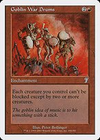 Glossy Finish Seventh Edition Goblin War Drums ( #194 )