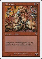 Glossy Finish Seventh Edition Hill Giant ( #196 )