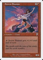 Glossy Finish Seventh Edition Storm Shaman ( #222 )
