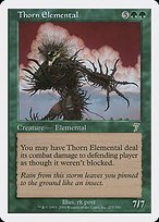 Glossy Finish Seventh Edition Thorn Elemental ( #273 )