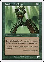 Glossy Finish Seventh Edition Treefolk Seedlings ( #277 )
