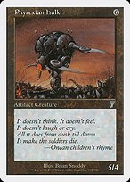Glossy Finish Seventh Edition Phyrexian Hulk ( #312 )