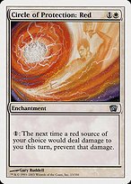 Glossy Finish Eighth Edition Circle of Protection: Red ( #13 )