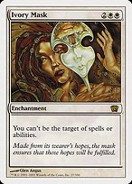 Glossy Finish Eighth Edition Ivory Mask ( #27 )