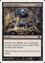 Glossy Finish Eighth Edition Diabolic Tutor ( #128 )