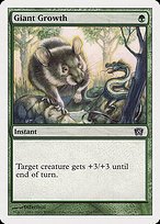 Glossy Finish Eighth Edition Giant Growth ( #254 )