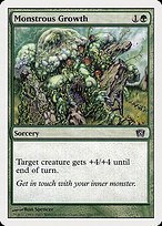 Glossy Finish Eighth Edition Monstrous Growth ( #266 )