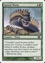 Glossy Finish Eighth Edition Spined Wurm ( #279 )