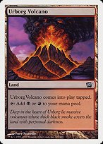 Glossy Finish Eighth Edition Urborg Volcano ( #327 )