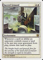 Matte Finish Ninth Edition Sacred Ground ( #37 )