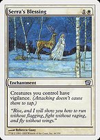 Matte Finish Ninth Edition Serra's Blessing ( #44 )