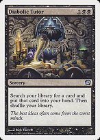 Matte Finish Ninth Edition Diabolic Tutor ( #125 )
