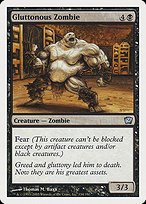 Matte Finish Ninth Edition Gluttonous Zombie ( #134 )