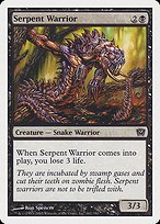 Matte Finish Ninth Edition Serpent Warrior ( #162 )