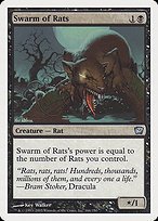 Matte Finish Ninth Edition Swarm of Rats ( #166 )