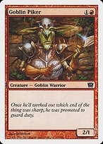 Matte Finish Ninth Edition Goblin Piker ( #194 )