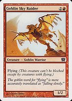 Matte Finish Ninth Edition Goblin Sky Raider ( #195 )
