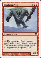 Matte Finish Ninth Edition Karplusan Yeti ( #198 )