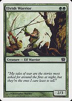 Matte Finish Ninth Edition Elvish Warrior ( #240 )