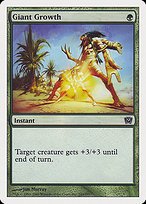 Matte Finish Ninth Edition Giant Growth ( #243 )