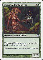 Matte Finish Ninth Edition Yavimaya Enchantress ( #284 )