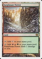 Matte Finish Ninth Edition Karplusan Forest ( #321 )
