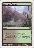 Matte Finish Ninth Edition Llanowar Wastes ( #322 )