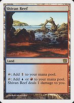 Matte Finish Ninth Edition Shivan Reef ( #324 )
