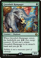 Matte Finish Aether Revolt Greenbelt Rampager ( #107 )