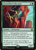 Matte Finish Aether Revolt Greenwheel Liberator ( #108 )