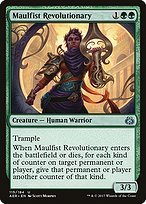 Matte Finish Aether Revolt Maulfist Revolutionary ( #115 )