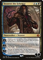 Matte Finish Aether Revolt Tezzeret the Schemer ( #137 )