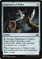 Matte Finish Aether Revolt Implement of Malice ( #159 )