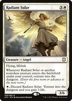 Matte Finish Forgotten Realms Commander Radiant Solar ( #9 )