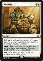 Matte Finish Forgotten Realms Commander Revivify ( #10 )