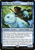 Matte Finish Forgotten Realms Commander Minn, Wily Illusionist ( #16 )