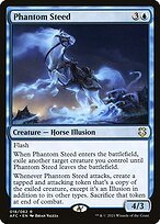 Matte Finish Forgotten Realms Commander Phantom Steed ( #18 )