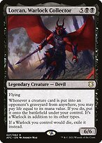 Matte Finish Forgotten Realms Commander Lorcan, Warlock Collector ( #27 )