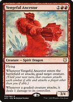 Matte Finish Forgotten Realms Commander Vengeful Ancestor ( #35 )