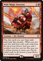 Matte Finish Forgotten Realms Commander Wild-Magic Sorcerer ( #36 )