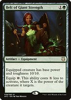 Matte Finish Forgotten Realms Commander Belt of Giant Strength ( #38 )