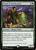 Matte Finish Forgotten Realms Commander Druid of Purification ( #39 )