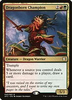 Matte Finish Forgotten Realms Commander Dragonborn Champion ( #45 )