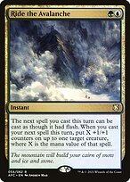 Matte Finish Forgotten Realms Commander Ride the Avalanche ( #54 )