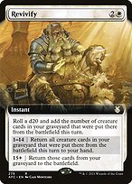 Matte Finish Forgotten Realms Commander Revivify ( #279 )