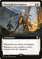 Matte Finish Forgotten Realms Commander Thorough Investigation ( #281 )