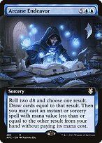 Matte Finish Forgotten Realms Commander Arcane Endeavor ( #283 )